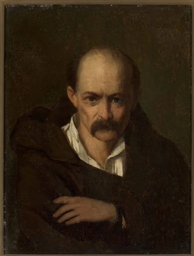 Portrait of a man in handcuffs