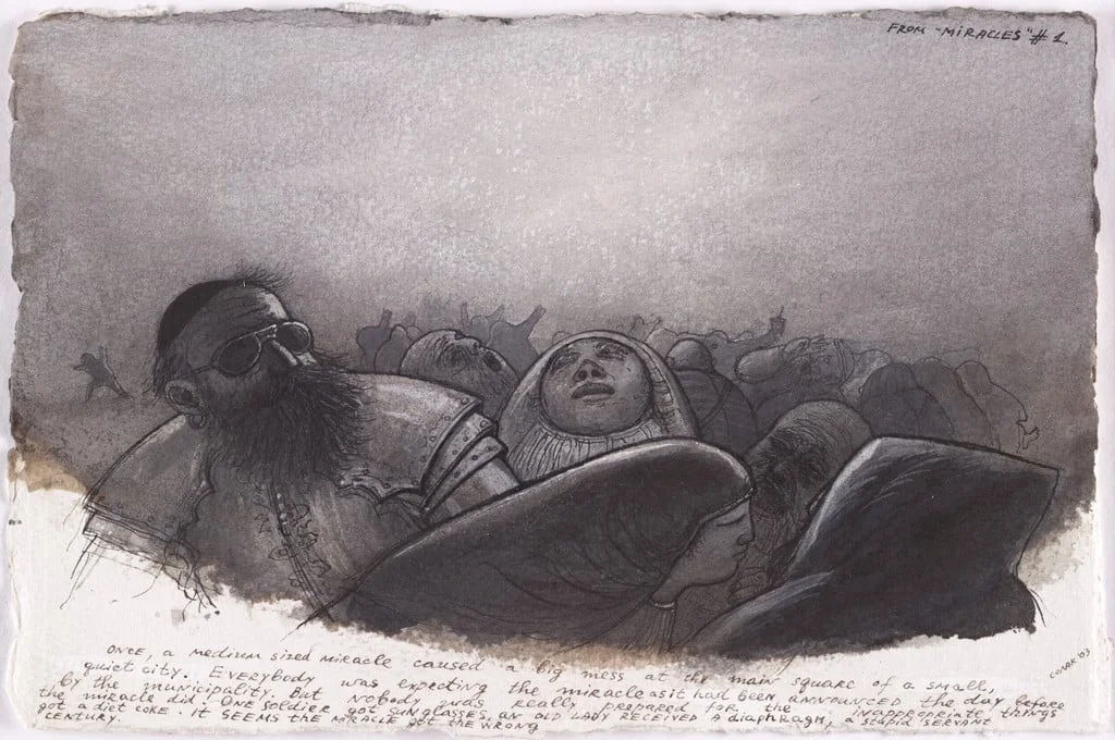 Untitled, by Nedko Solakov, ink, 2003