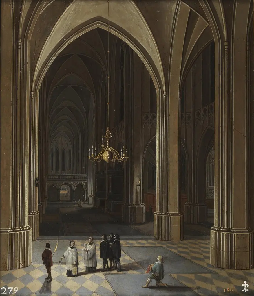 Interior of a church, the Viaticum