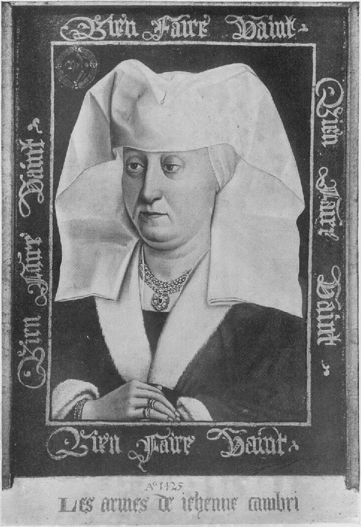 Portrait of Marie de Pacy, wife of Barthélemy Alatruye (?-1466)