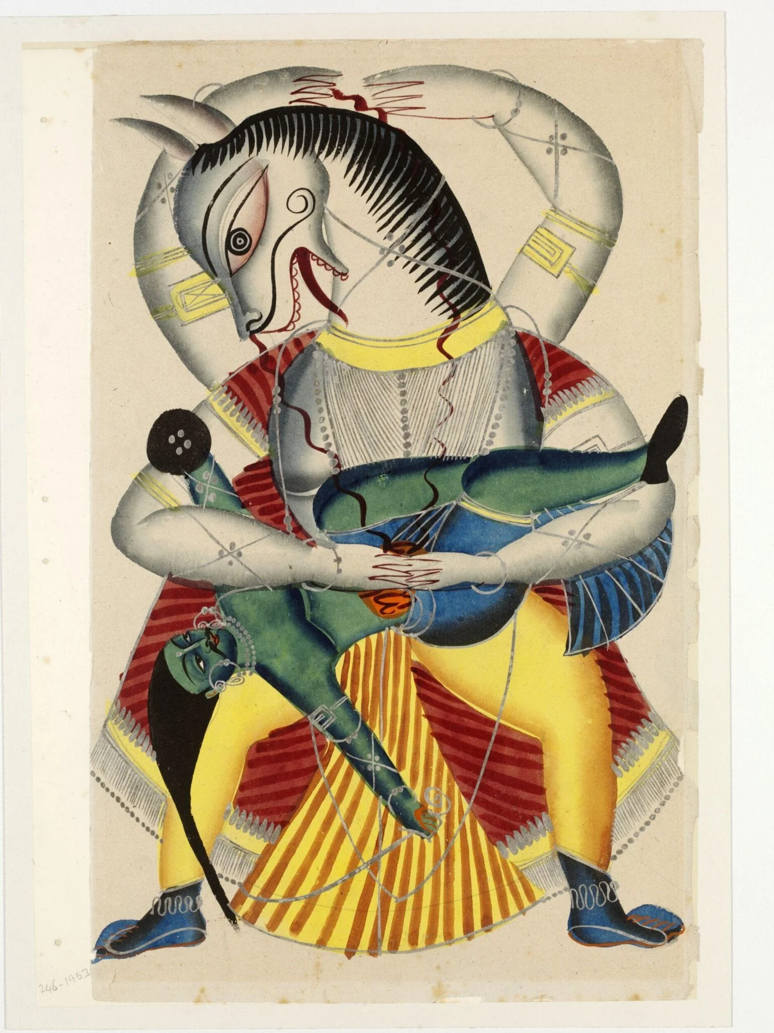 Narasimha, by Unknown, paint, 1865
