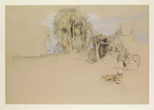 Rural Scene in Upper Egypt, on the banks of the Nile
