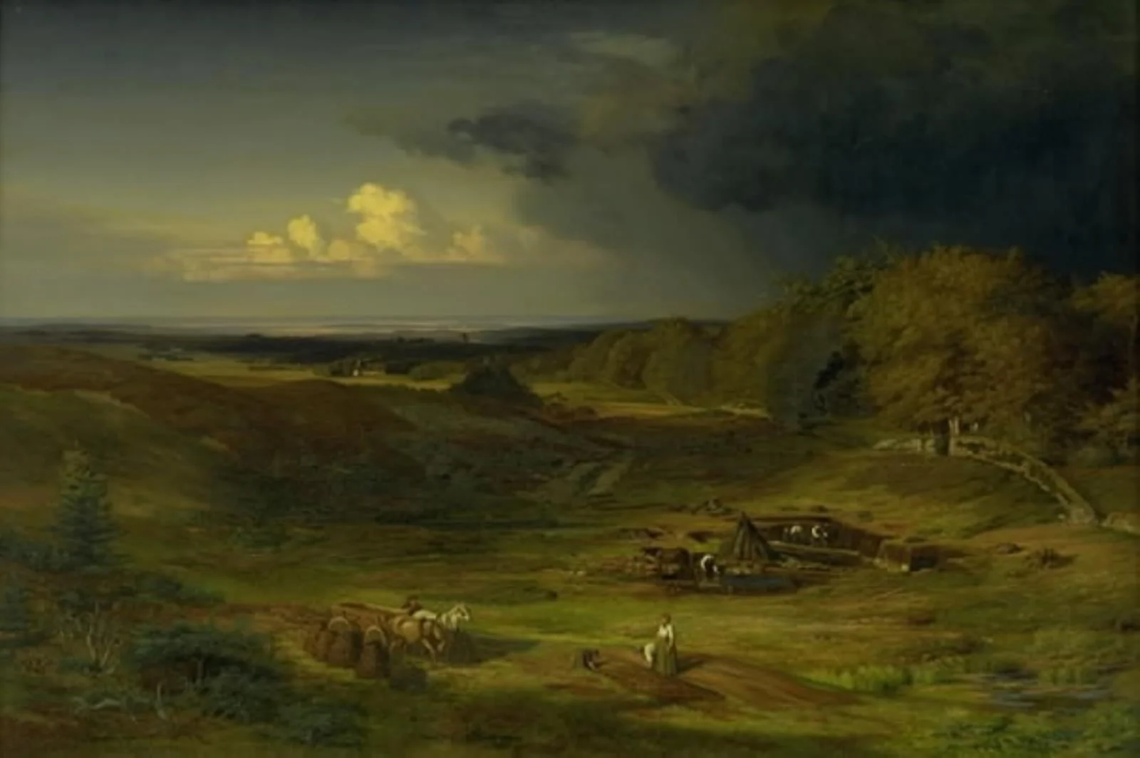 Landscape near Frederiksborg Castle, by Unknown, unspecified, 1848