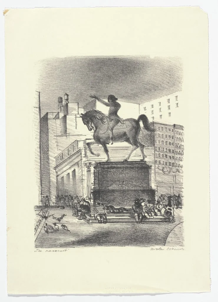 Untitled, by Nicolai Cikovsky, ink, 1932
