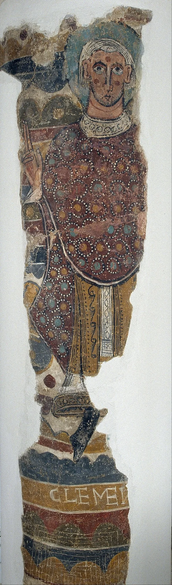 Saint Clement from Santa Maria de Taüll, by Master of the Day of Judgement, unspecified, 1123