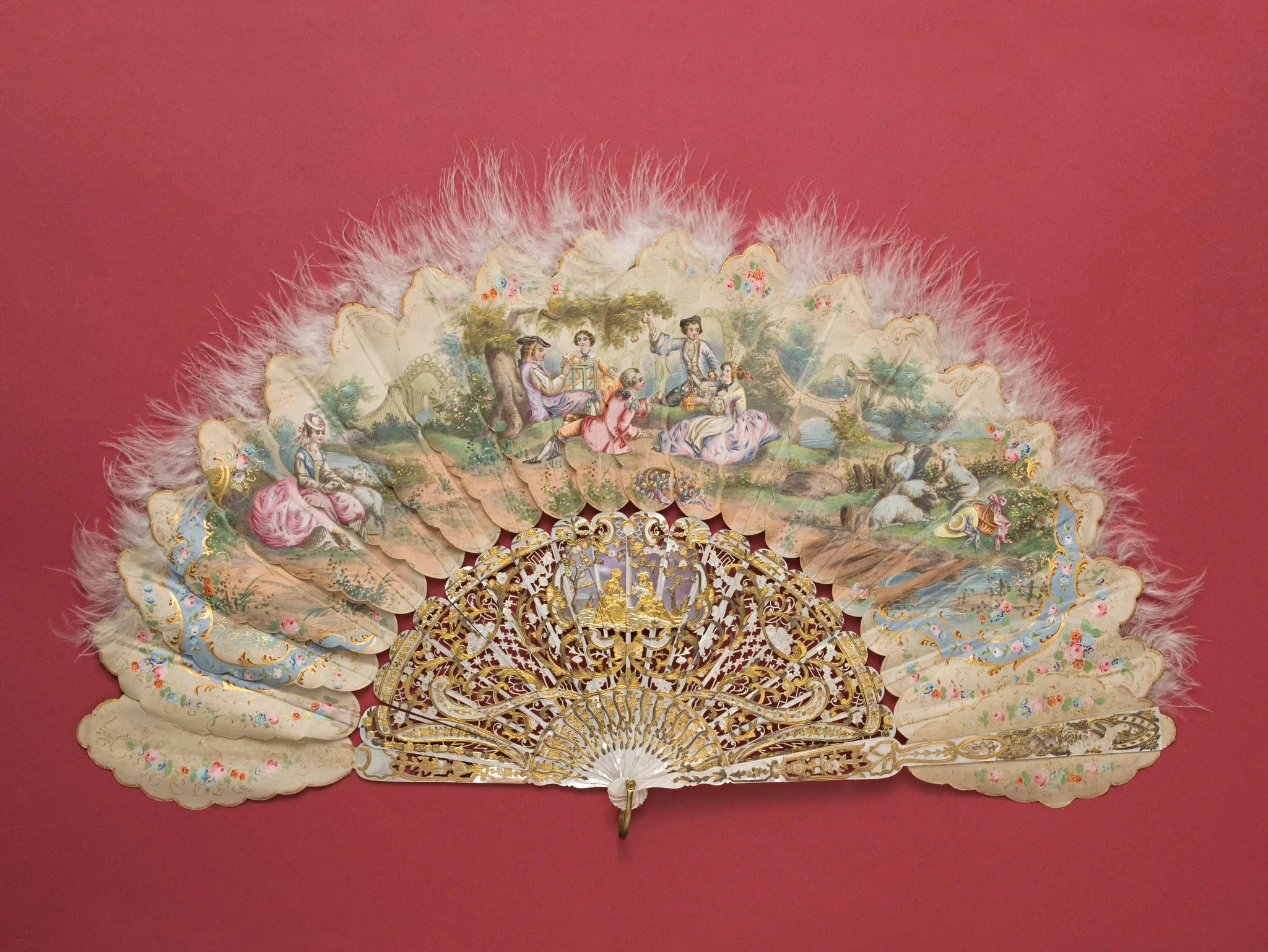 Eventail pliant, by Unknown, unspecified, 1845