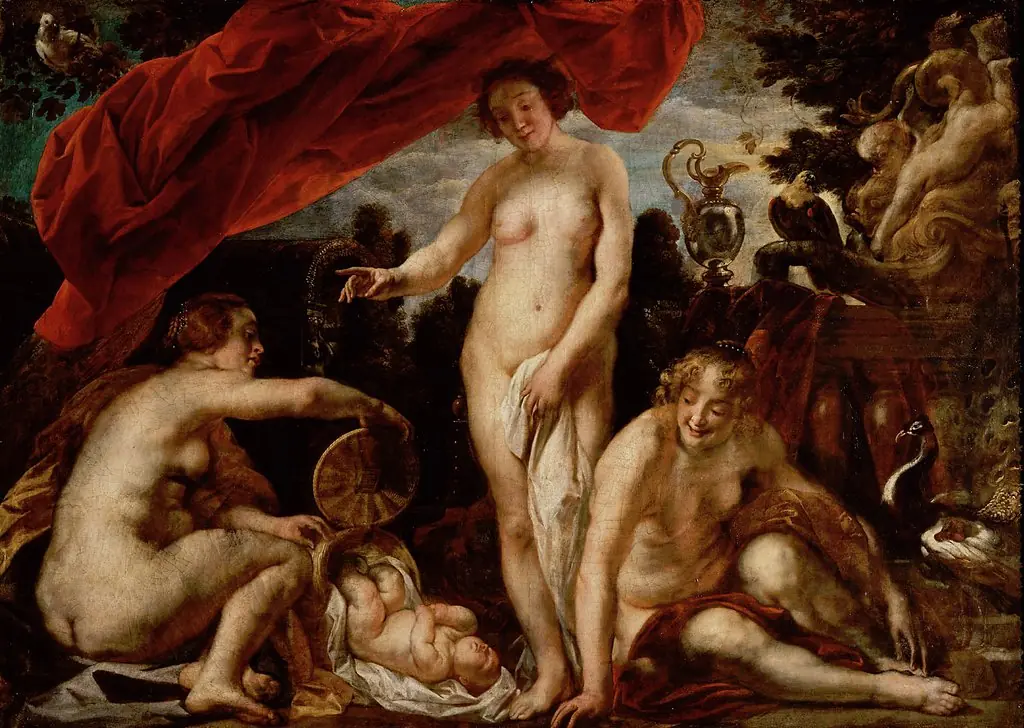 Daughters of Kekrops Finding Erichthonios.