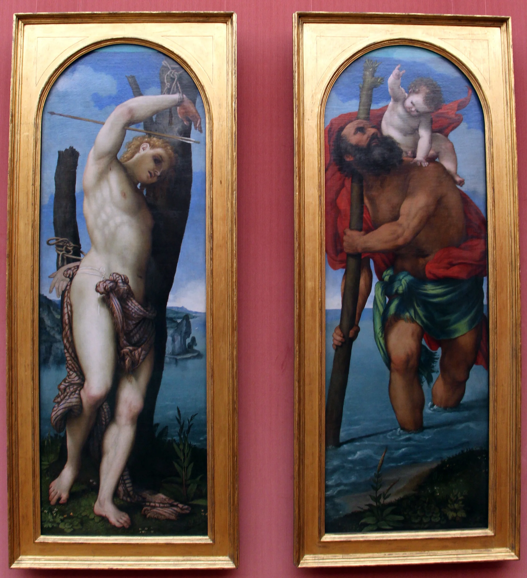 The saints Sebastian and Christopher