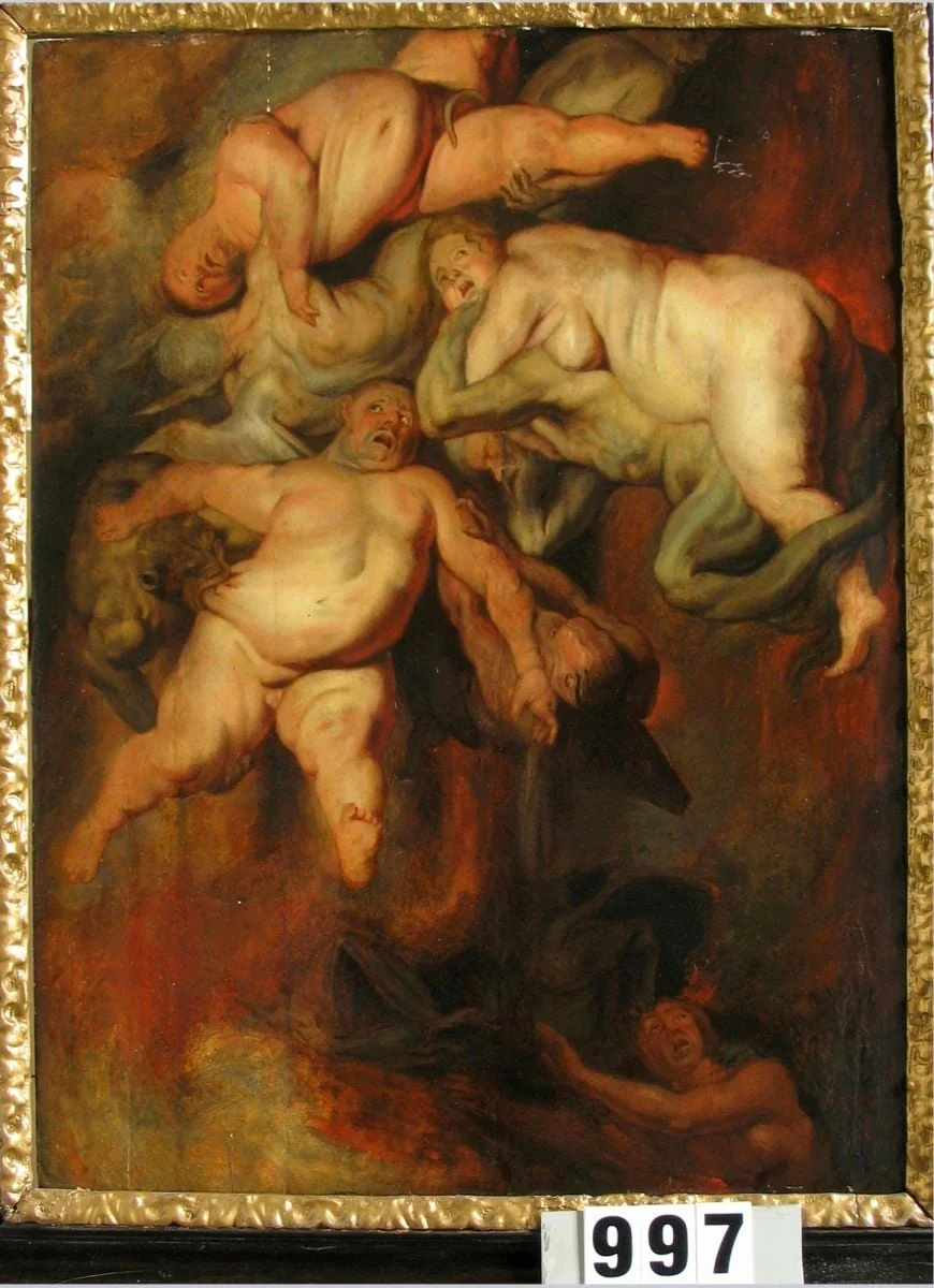 Prăbușirea îngerilor răi, by Peter Paul Rubens, unspecified, 1642