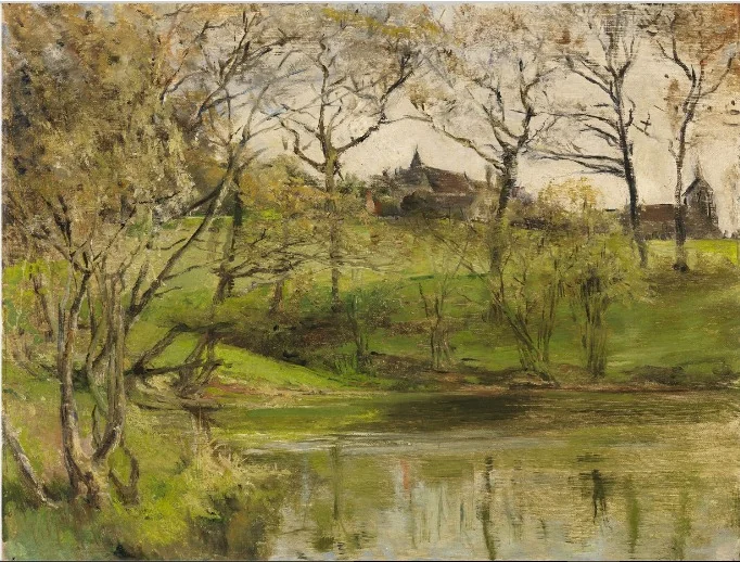 Mayfield Convent, by Sarah Paxton Ball Dodson, oil, 1886
