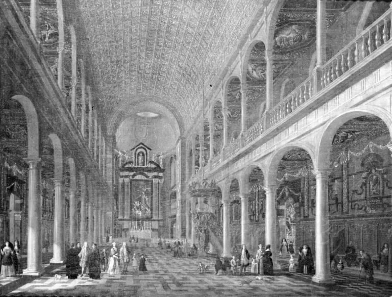 Interior of the Jesuit Church in Antwerp, by Unknown, 1712
