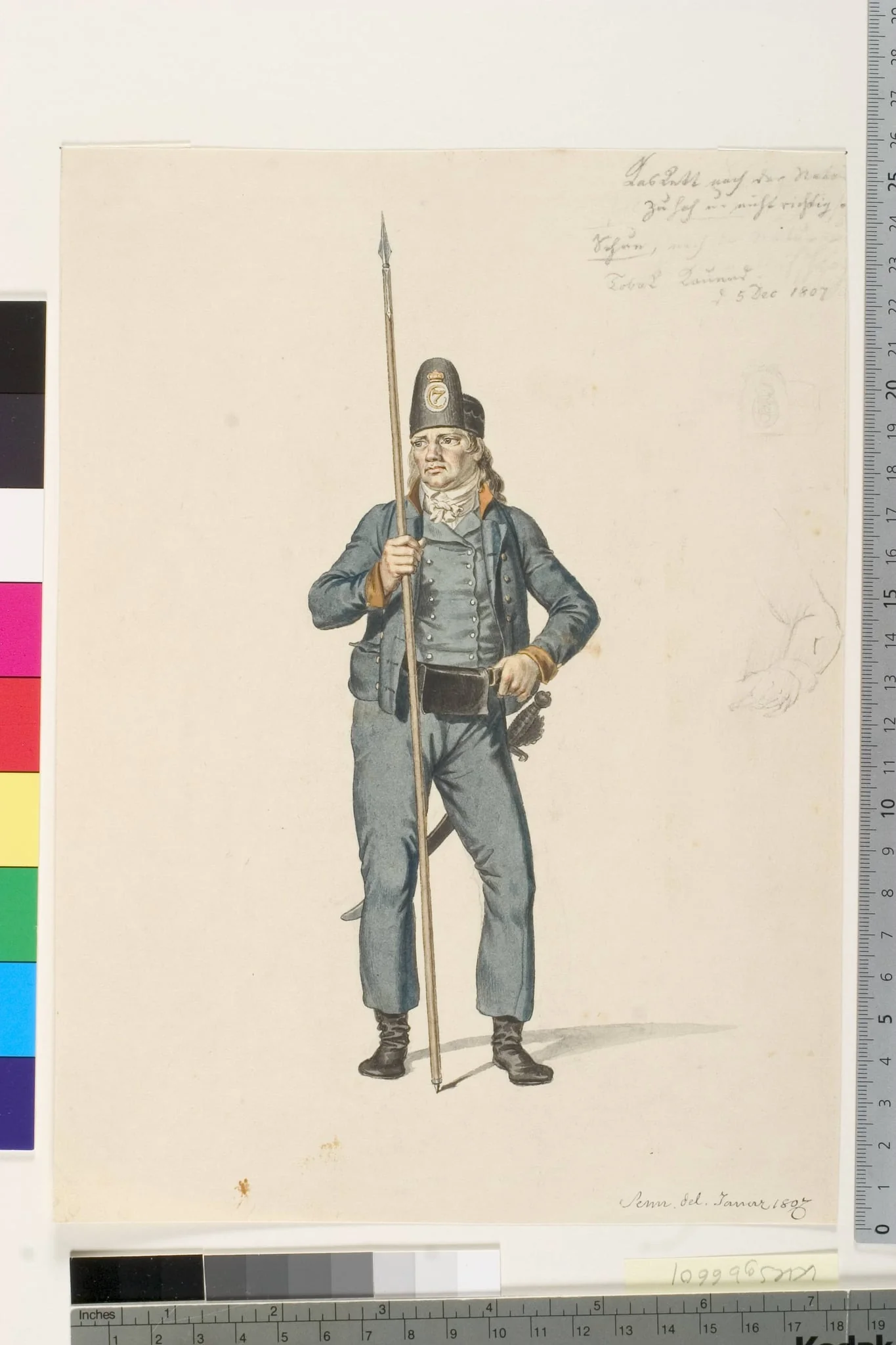 Holmens mand, by Unknown, unspecified, 1807