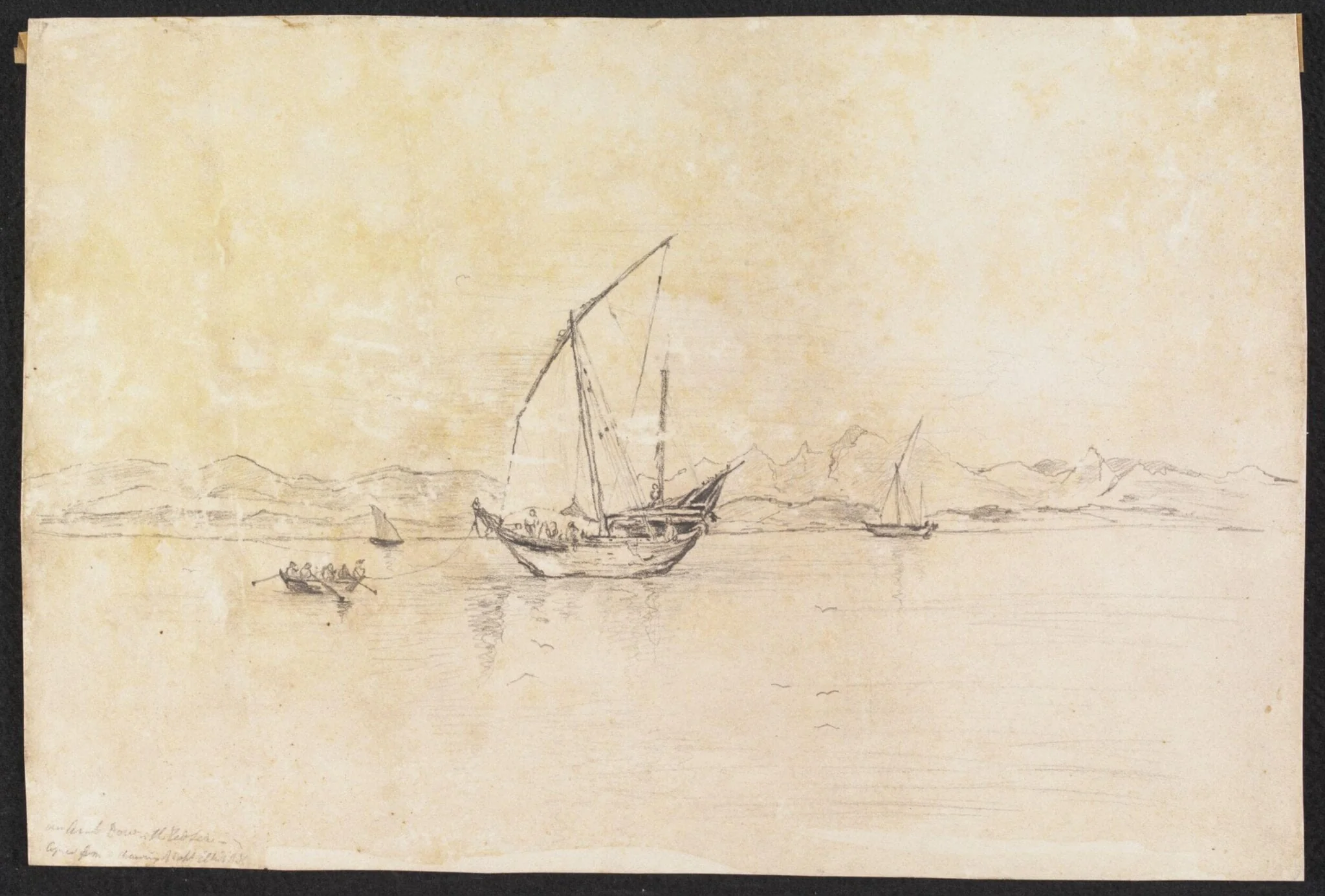 An Arab Dhow in the Red Sea, by Henry Westcarr, 1822