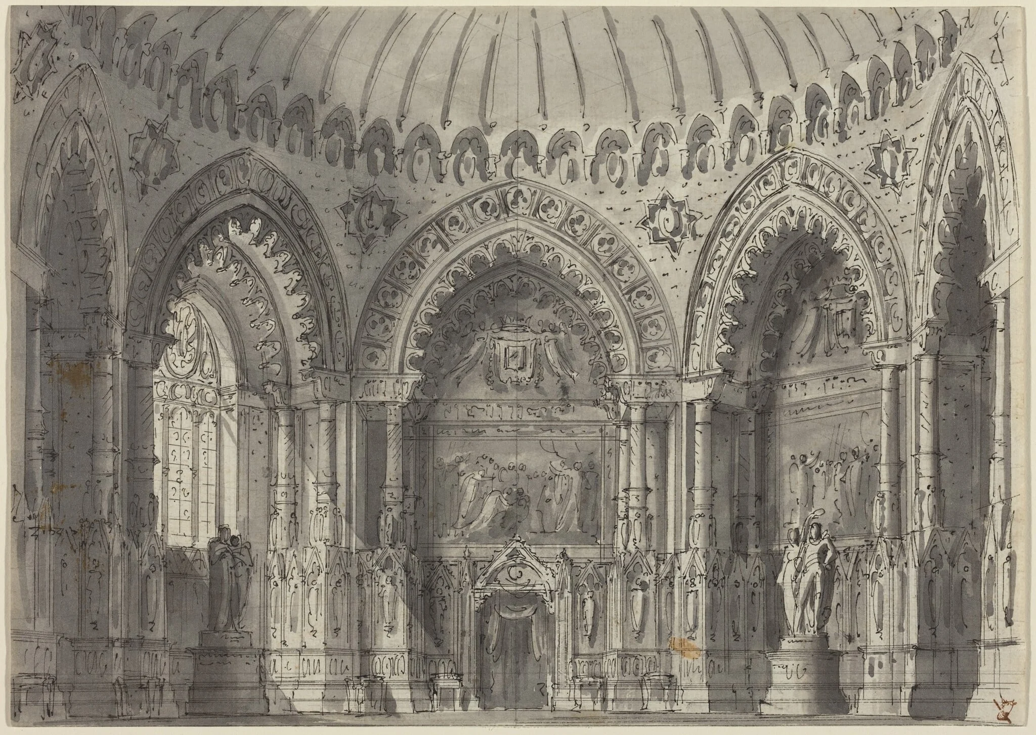 Rotunda in Gothic Style