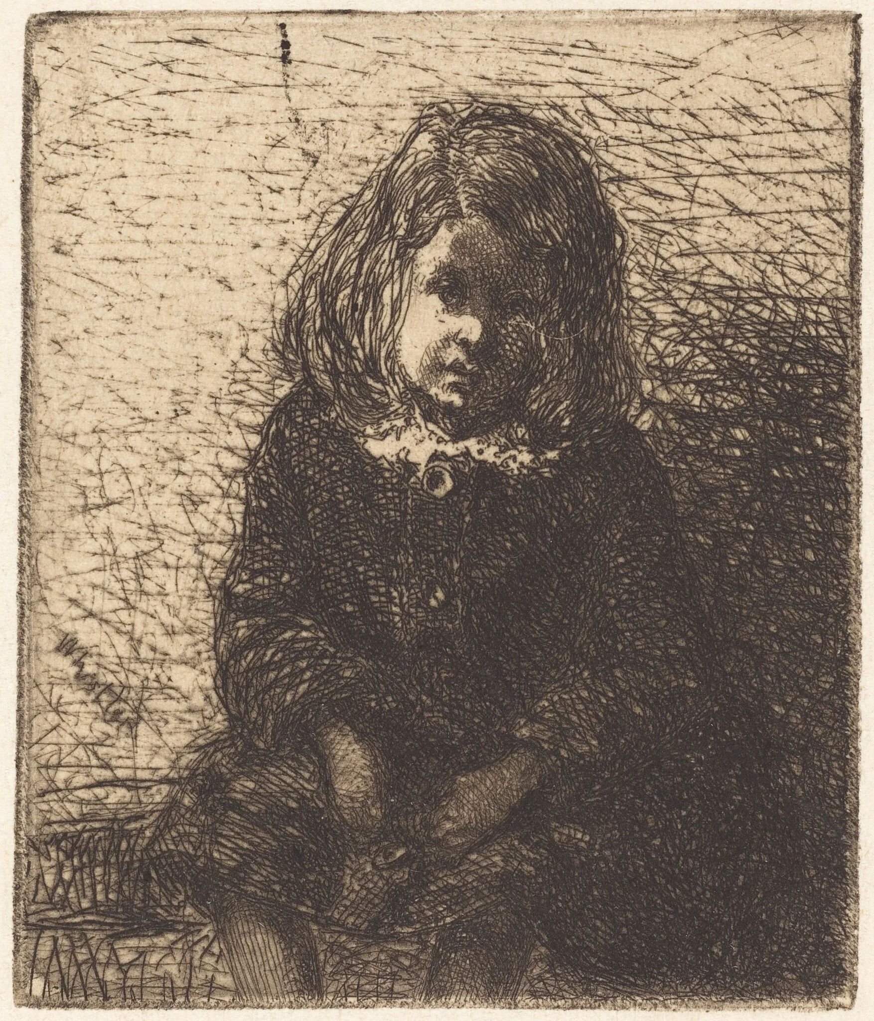 Little Arthur, by James McNeill Whistler, ink, 1858
