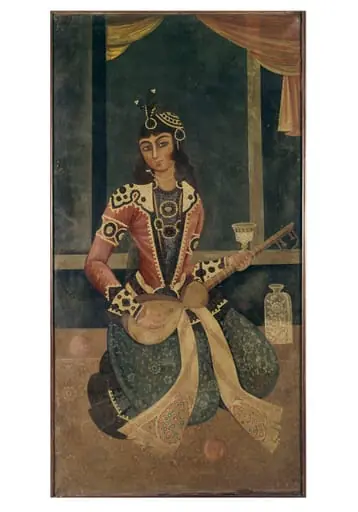 Seated Woman Playing a Guitar