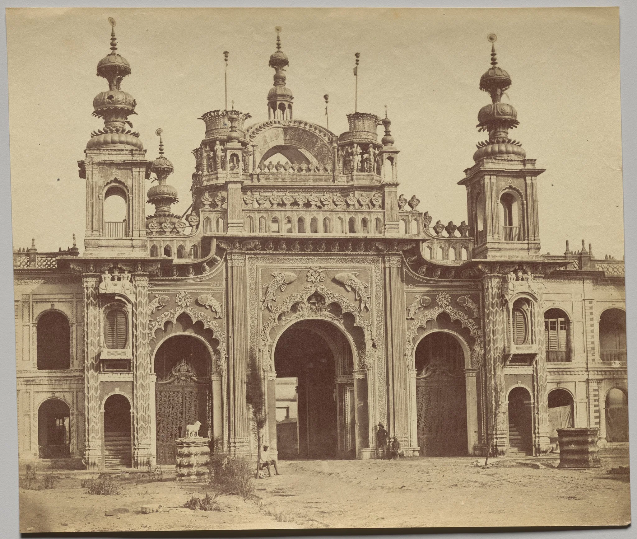 The Great Gateway of the Kasierbagh, by Felice A. Beato, 1858