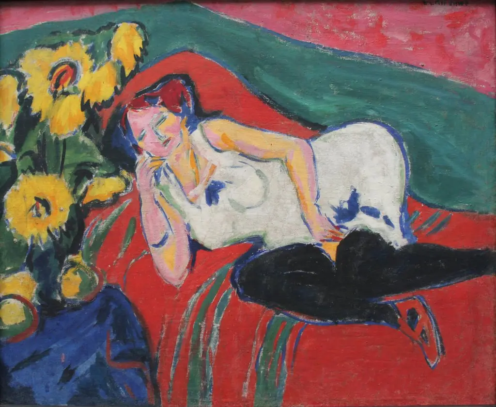 Reclining Woman in a White Chemise