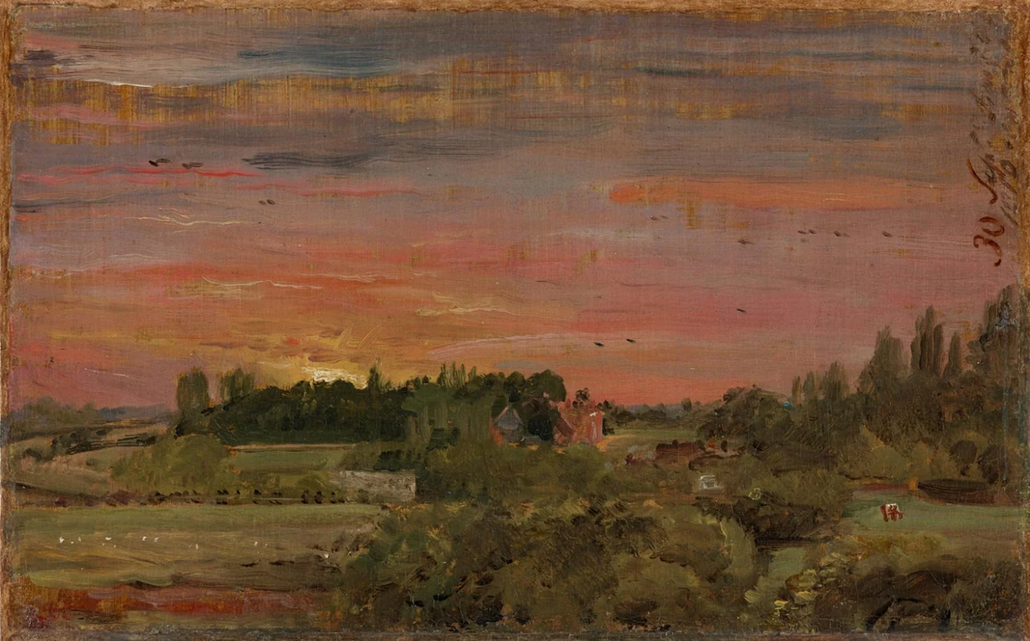 View toward the Rectory, East Bergholt