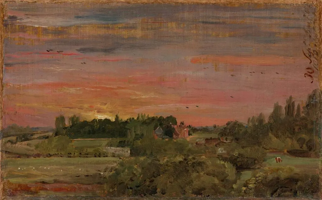 View toward the Rectory, East Bergholt