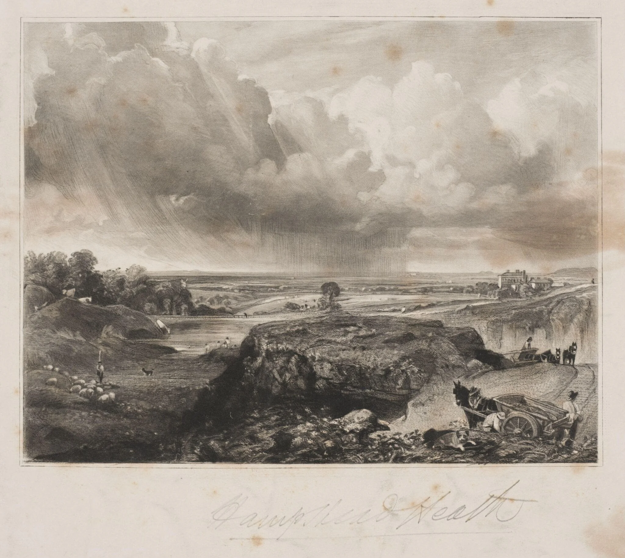 Hampstead Heath, by John Constable, 1850
