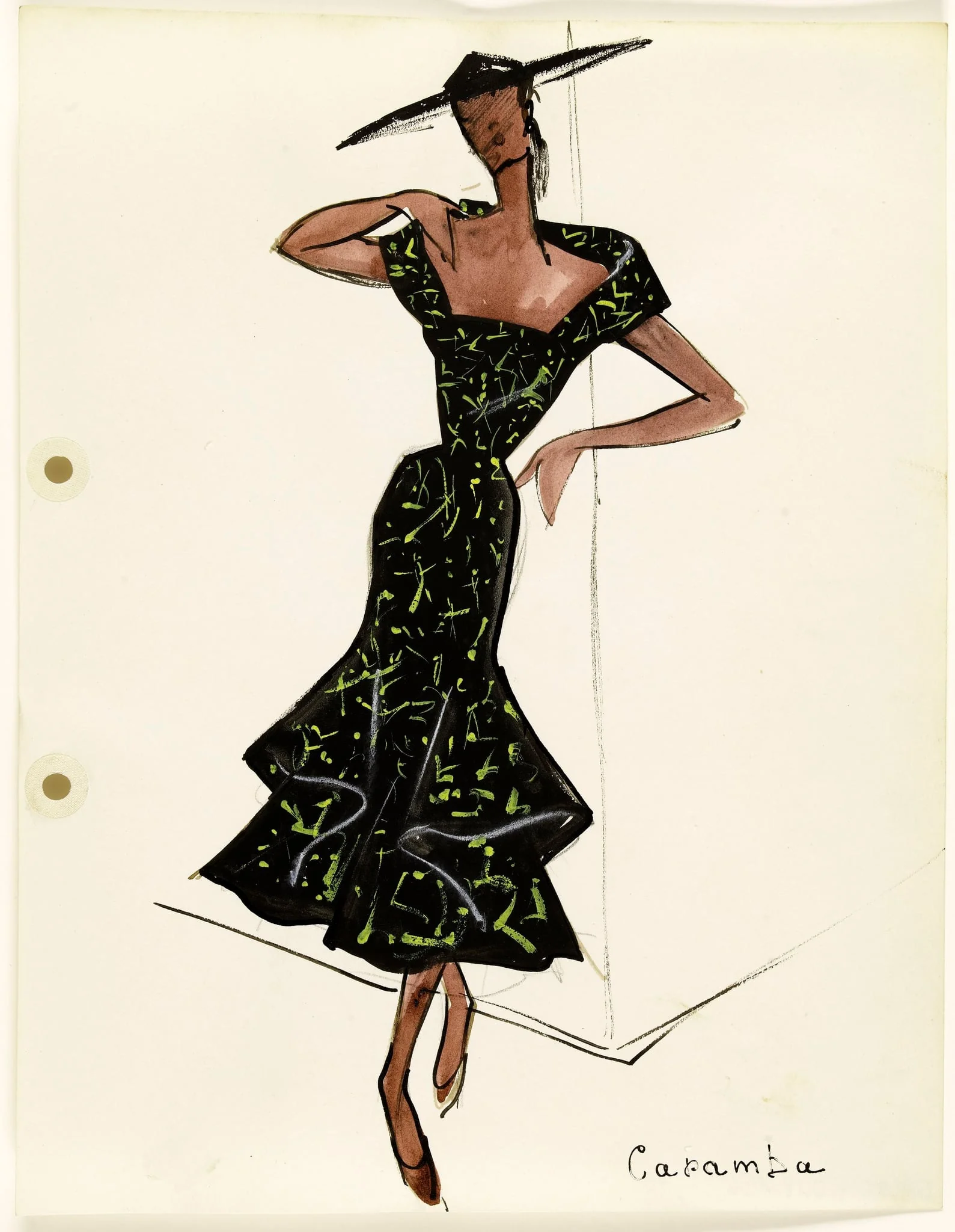 'Caramba', by Carven, 1951