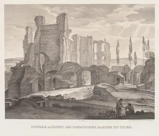 Interior View of the Roman Baths at Trier