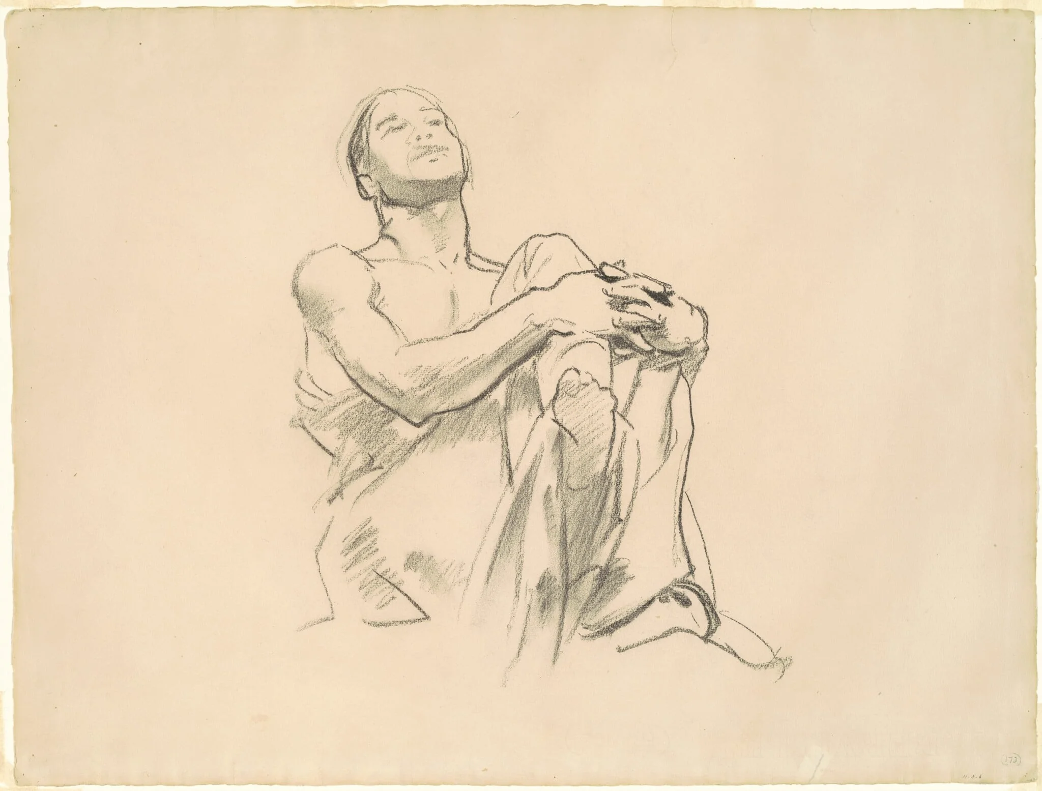 Study for "Astronomy", by John Singer Sargent, charcoal, 1921
