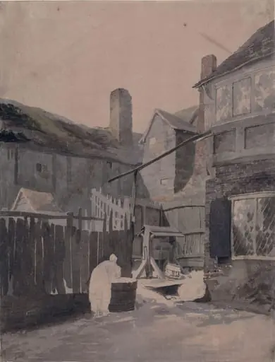 Cottage with well