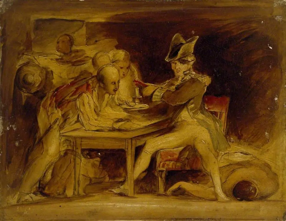 Nelson sealing the Copenhagen letter