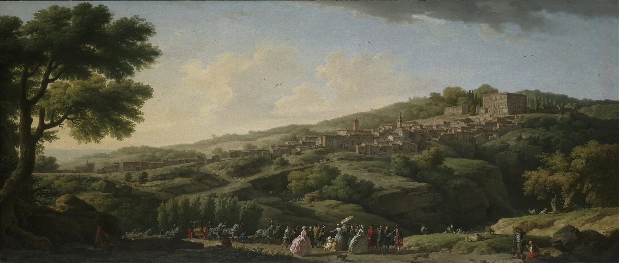 Villa at Caprarola, by Claude-Joseph Vernet, oil, 1746