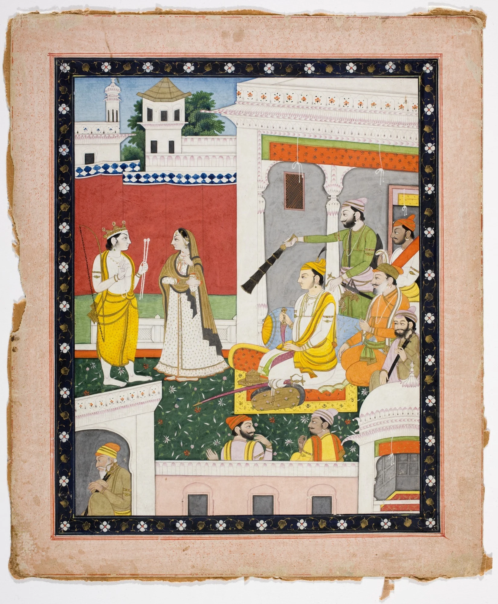 Court Scene with Various Princes and a Lady