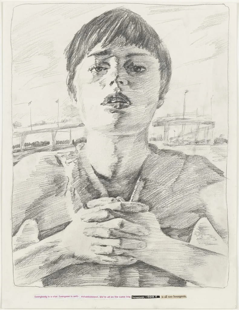 Untitled, by Adi Rosenblum, Markus Muntean Muntean/Rosenblum, graphite, 2002
