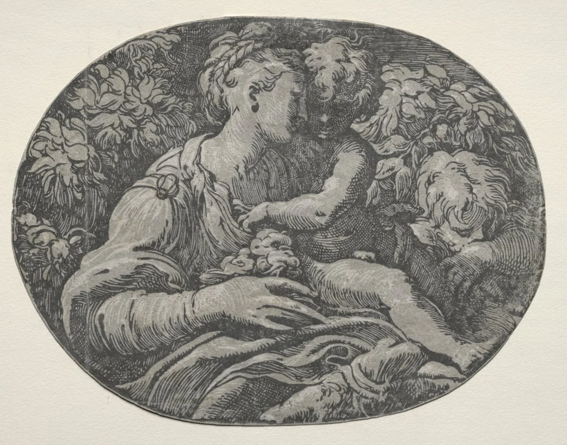 Virgin and Child with St. John, by Antonio da Trento, 1504