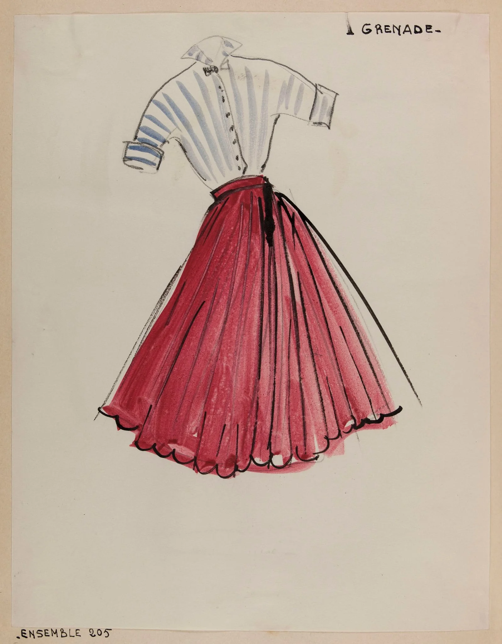 Grenade, by Carven, 1952