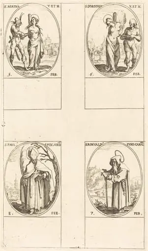 St. Agatha; St. Dorothy; St. Romuald of Ravenna; St. Paul, Bishop of Verdun