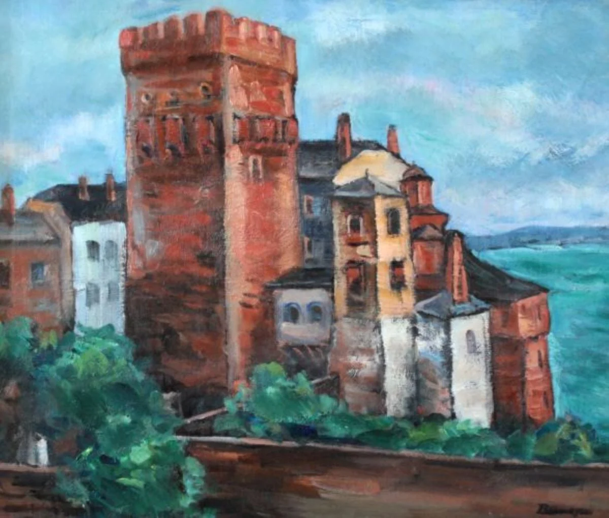 Muntele Athos, mănăstirea Gregoriu, by Marius Bunescu, 1931