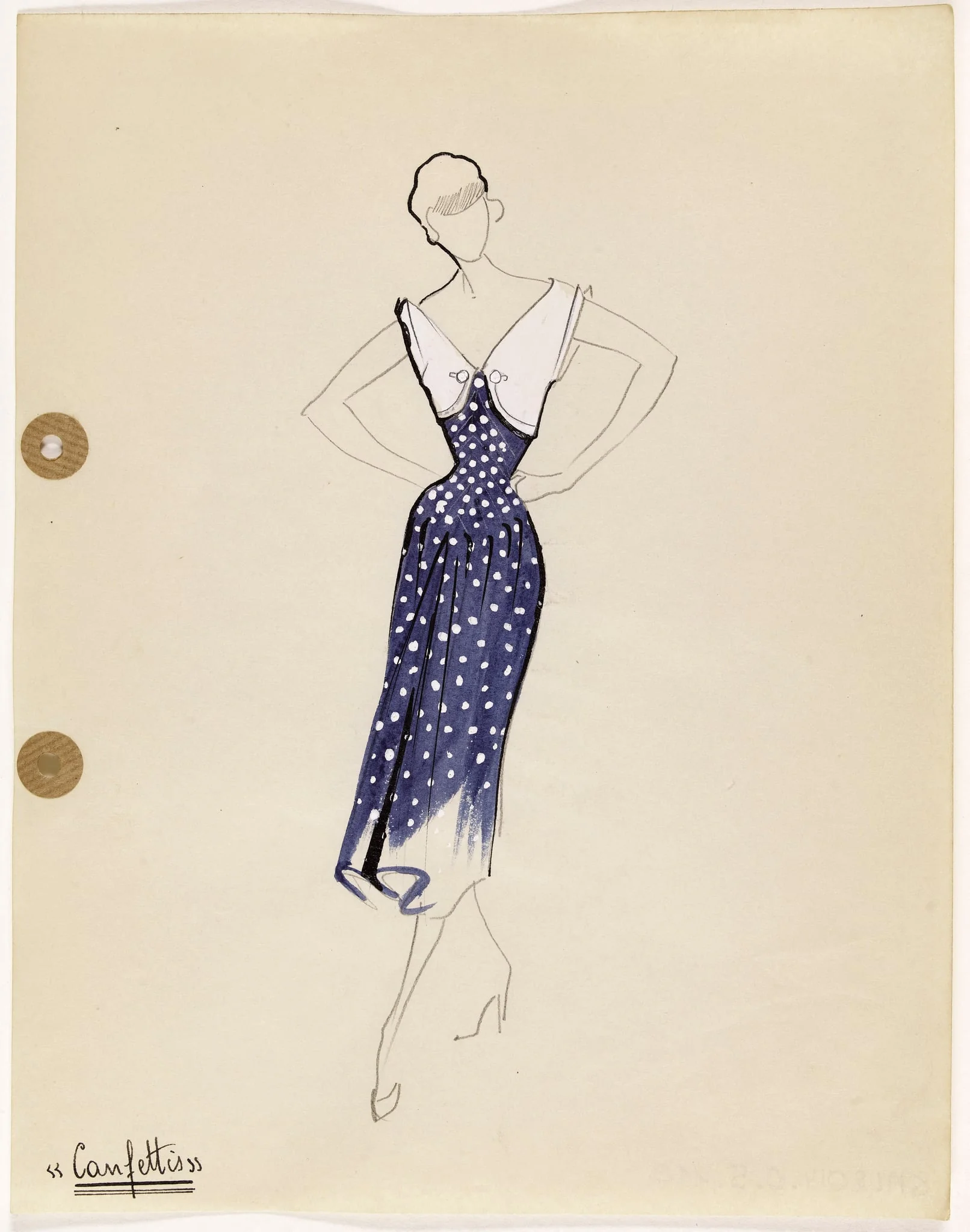 'Confettis', by Carven, 1949