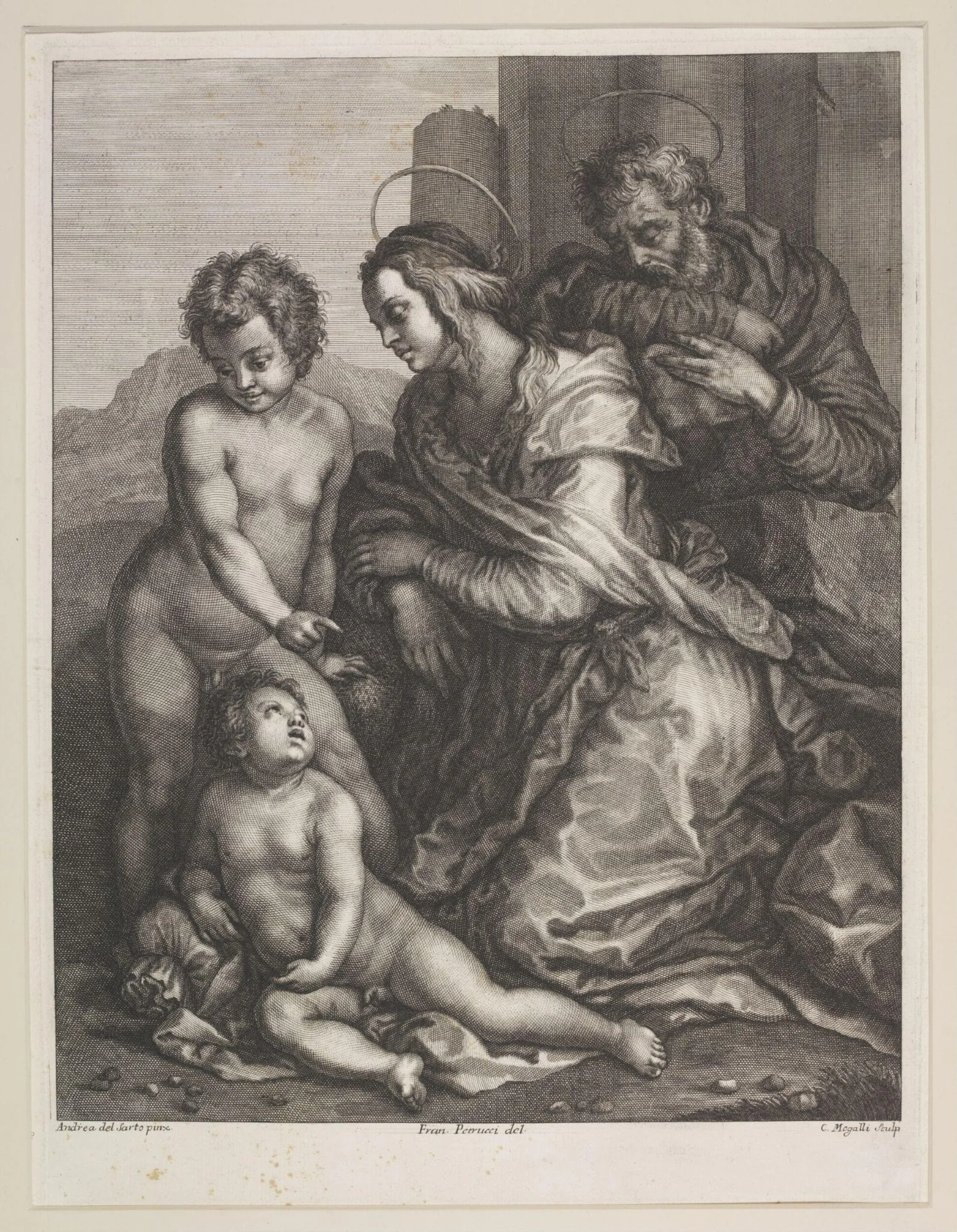 Holy Family, by Cosimo Mogalli, 1750