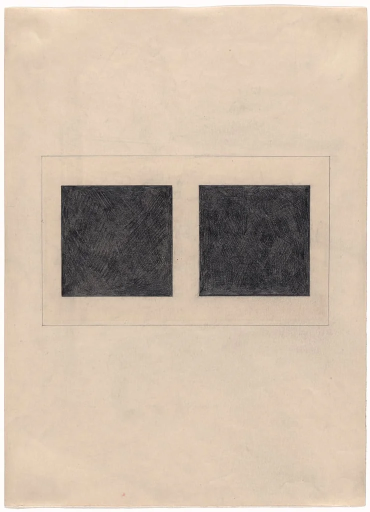 Untitled, by Kazimir Malevich, graphite, 1923