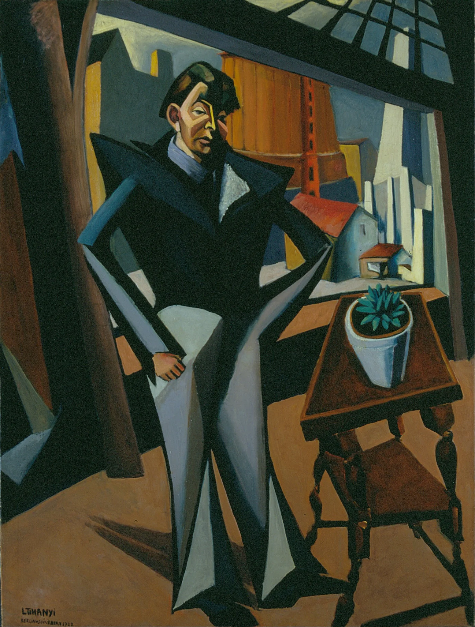 Man Standing at a Window
