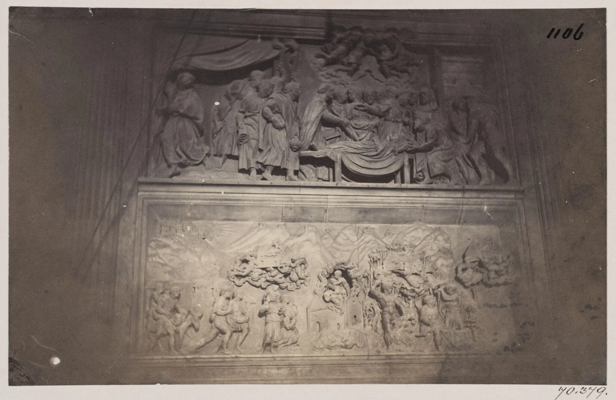 Out of Rome - House of the Blessed Virgin at Loreto. Sculpture of the Santissima Casa carried by Angels, A.D. 1520