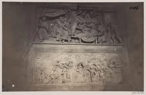 Out of Rome - House of the Blessed Virgin at Loreto. Sculpture of the Santissima Casa carried by Angels, A.D. 1520