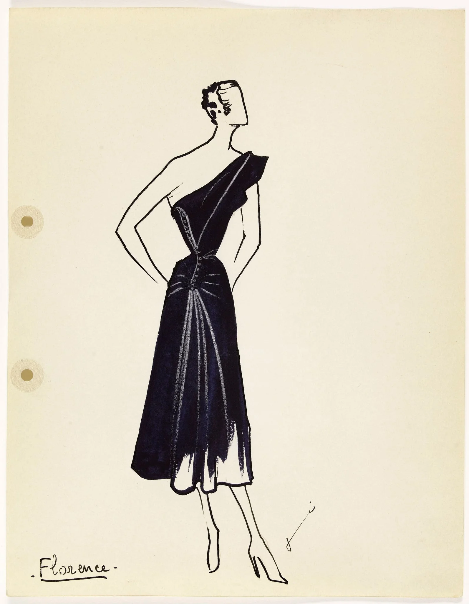 'Florence', by Marie-Louise Carven, 1949