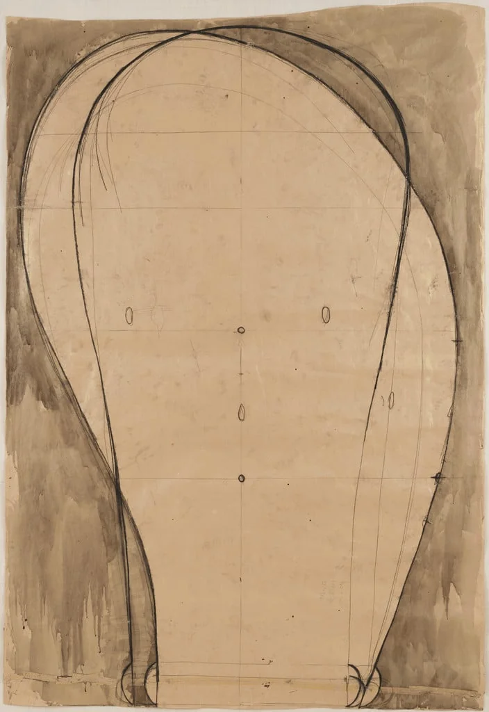Untitled, by Martin Puryear, graphite, 1993