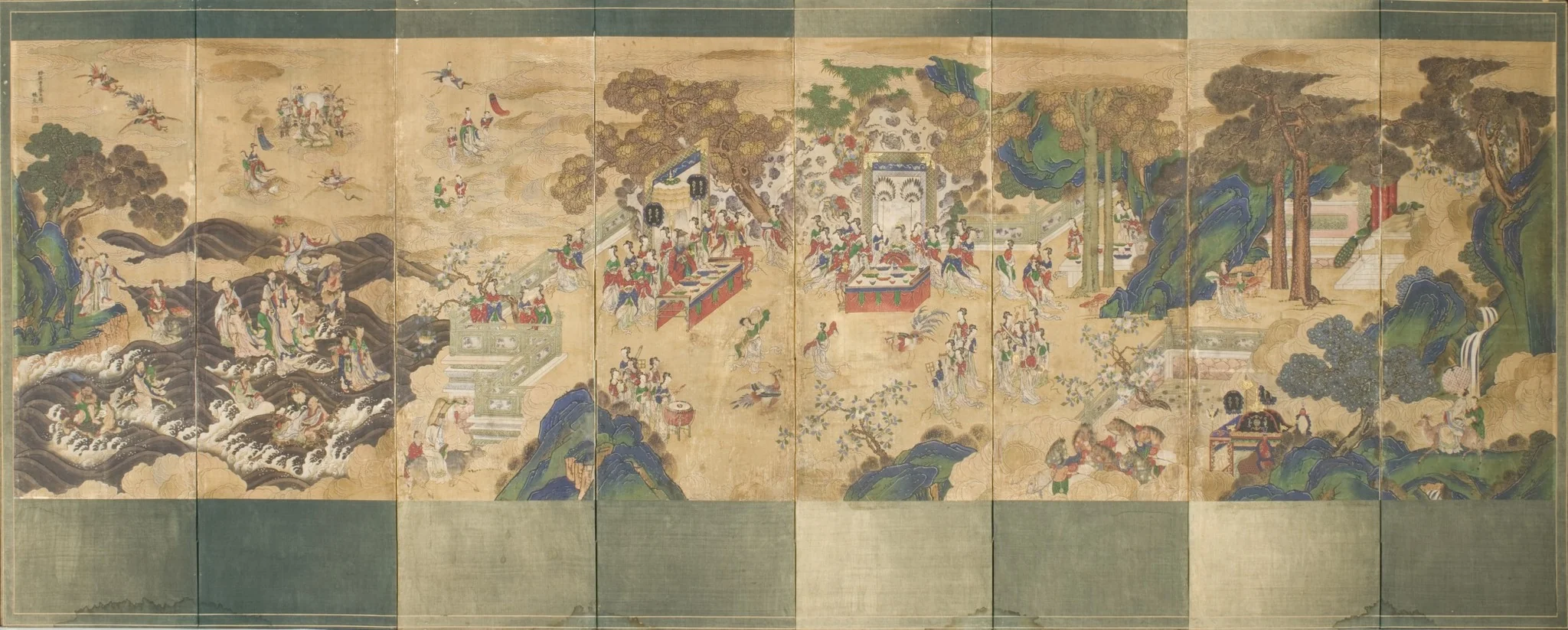 The Banquet of Seowangmo (Xiwangmu), Queen Mother of the West, by Unknown, unspecified