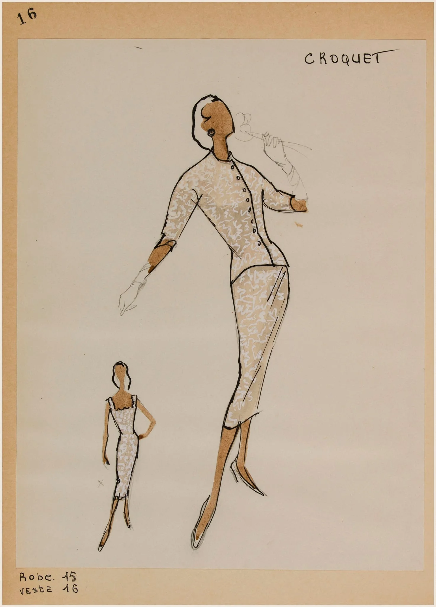 Croquet, by Marie-Louise Carven, 1956