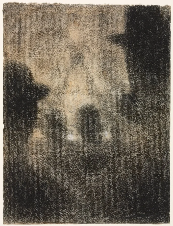 At the Concert Parisien, by Georges Seurat, 1888