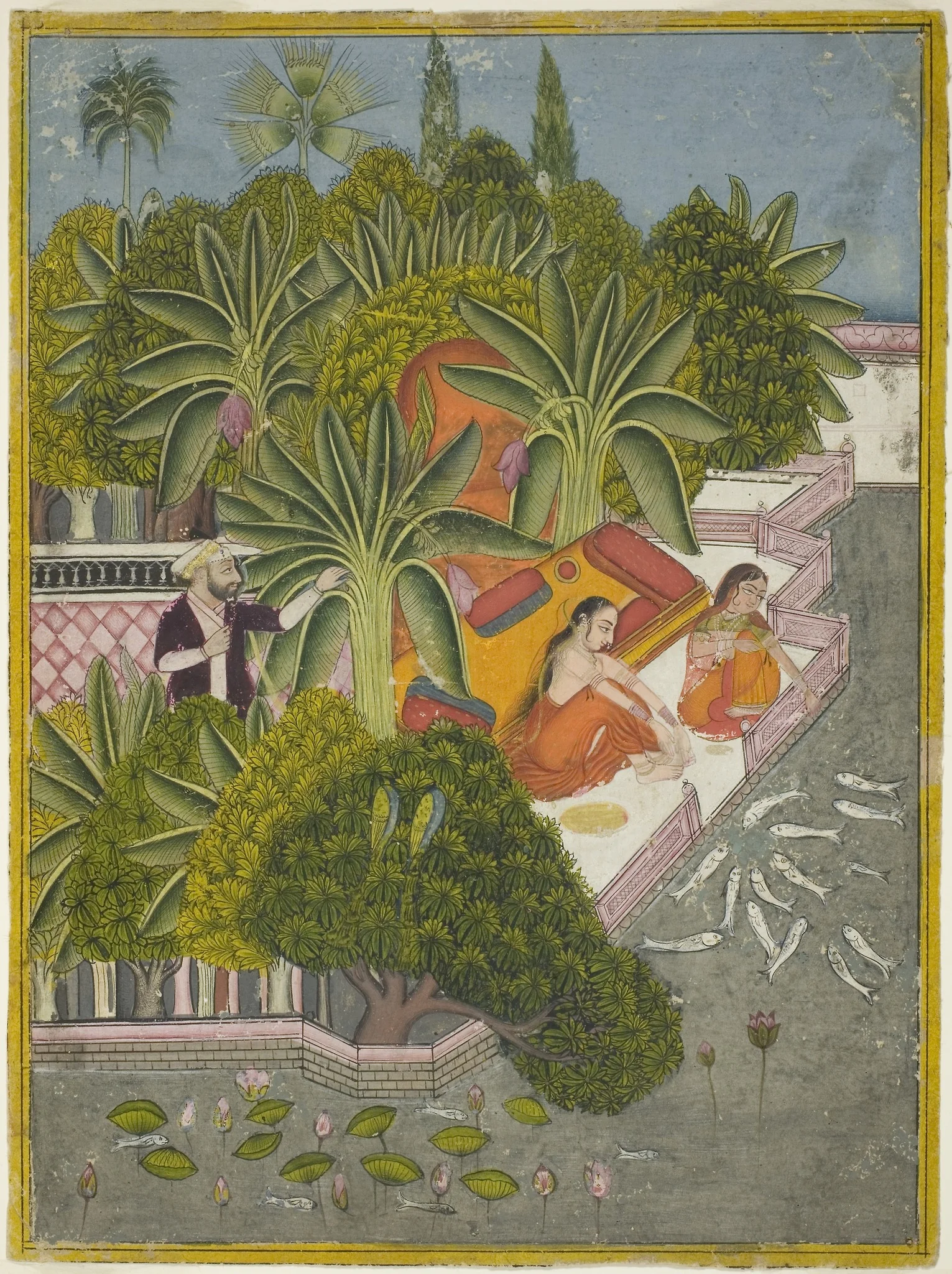 Royal Women Feeding Fish