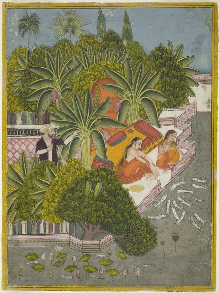 Royal Women Feeding Fish
